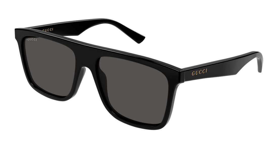 Óculos de sol gucci gg2182s 001 negro rectangular / squared masculino tamanho 57mm - Vista principal