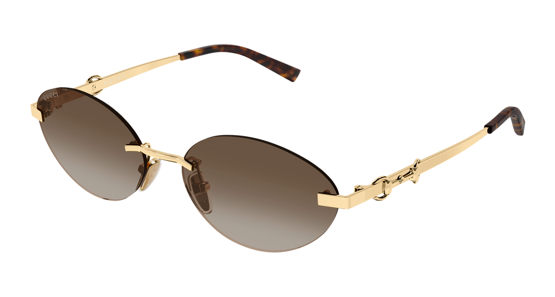 Gafas de sol gucci gg2051s 004 dorado round/oval/panthos femenino talla 58mm - Vista principal