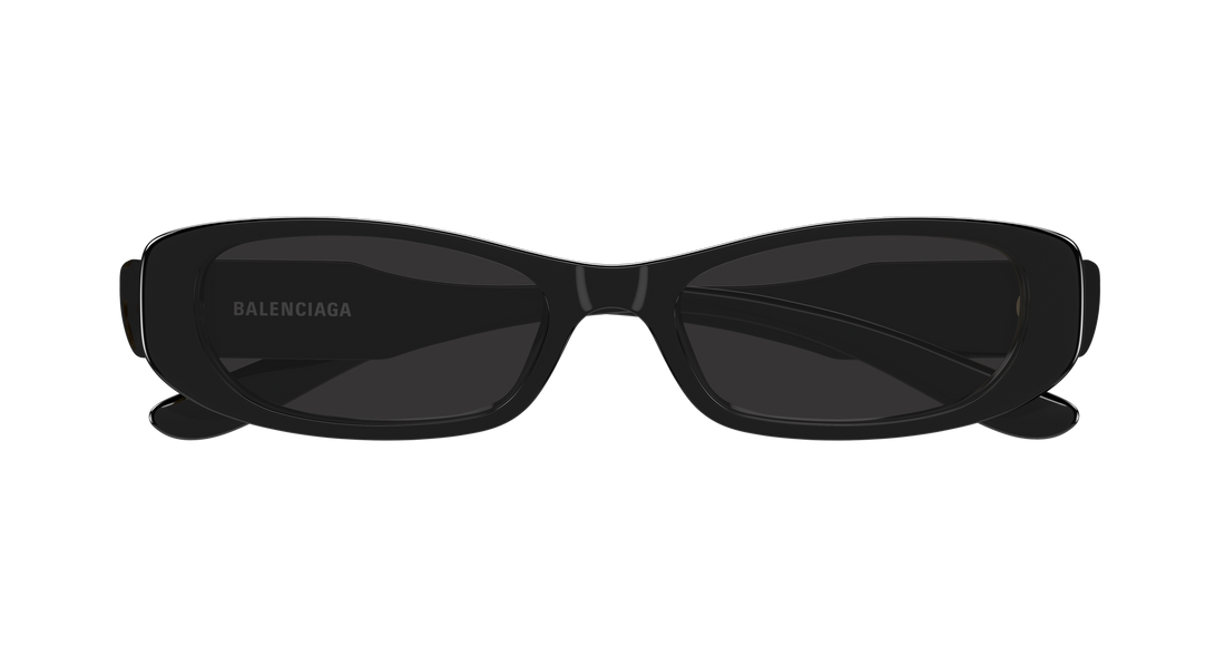 Lunettes de soleil balenciaga bb0510s 001 negro rectangular / squared femenino taille 55mm - Vue détaillée