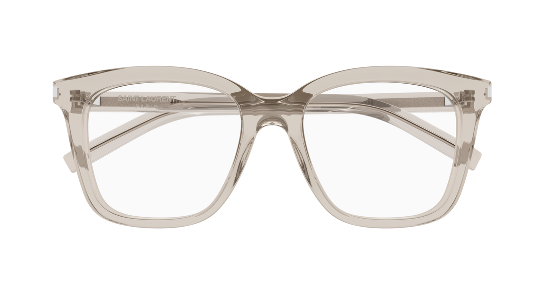 Brillen saint laurent sl 166 007 beige rectangular / squared femenino größe 51mm - Detailansicht