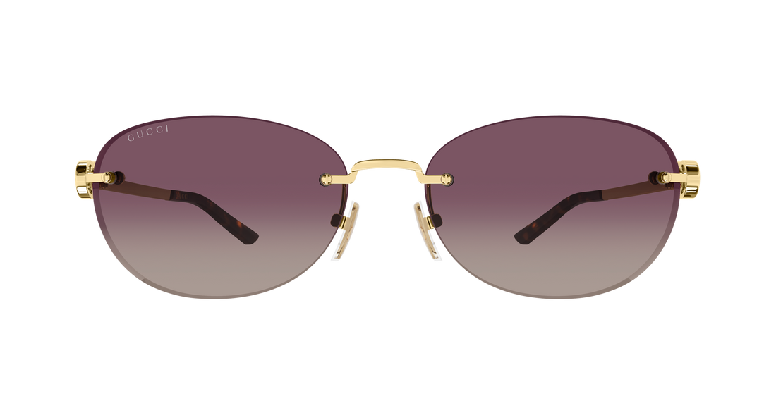 Lunettes de soleil gucci gg2230sa 003 dorado round/oval/panthos femenino taille 59mm - Vue détaillée