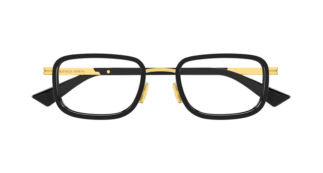 Occhiali da vista bottega veneta bv1464o 005 dorado rectangular / squared masculino taglia 53mm - Vista dettagliata