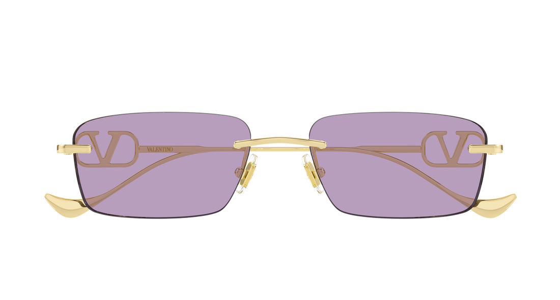 Sonnenbrillen valentino vg0067s 004 dorado rectangular / squared femenino größe 55mm - Detailansicht