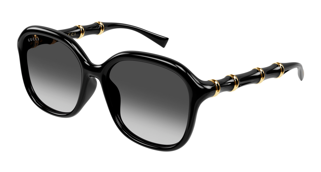 Óculos de sol gucci gg2061sa 001 negro rectangular / squared femenino tamanho 55mm - Vista principal