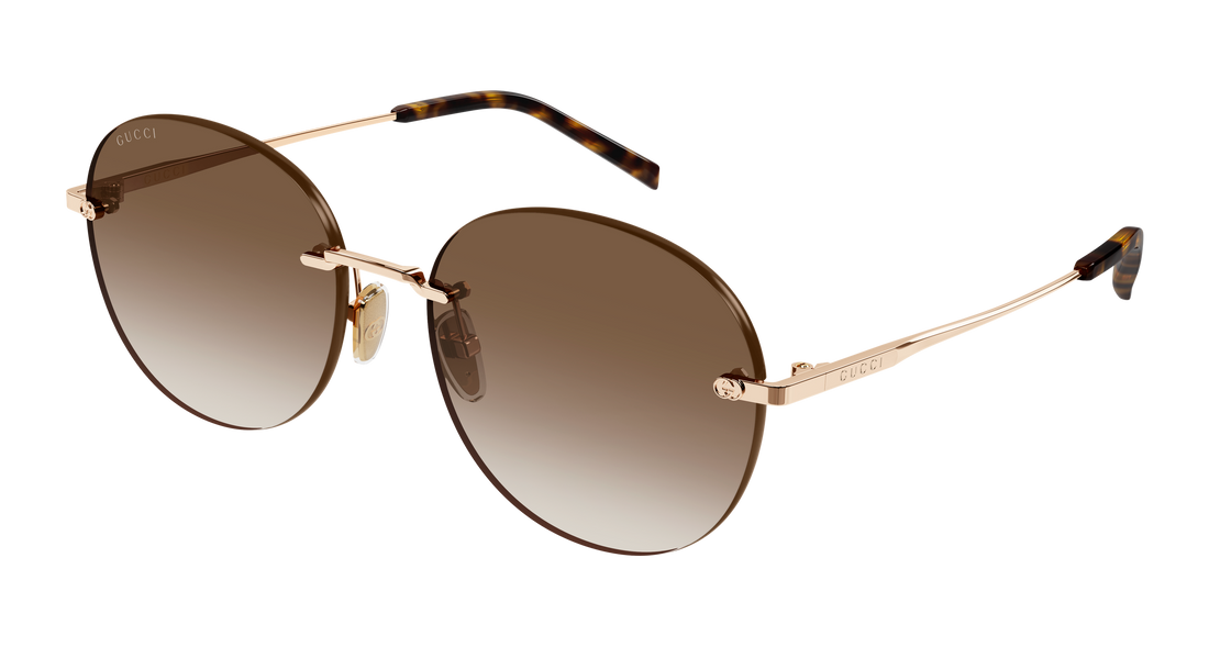 Óculos de sol gucci gg2101sa 002 dorado round/oval/panthos femenino tamanho 58mm - Vista principal