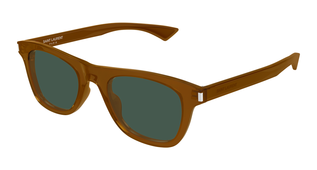 Óculos de sol saint laurent sl 879 005 marron rectangular / squared masculino tamanho 51mm - Vista principal