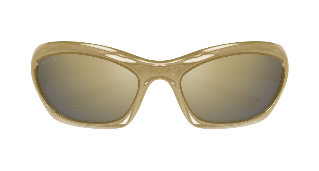 Óculos de sol balenciaga bb0463s 002 verde geometrical/directional unisex tamanho 65mm - Vista de detalhe