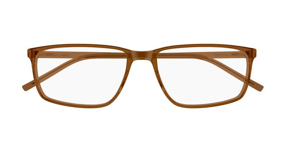 Brillen saint laurent sl 886 006 marron rectangular / squared masculino größe 57mm - Detailansicht