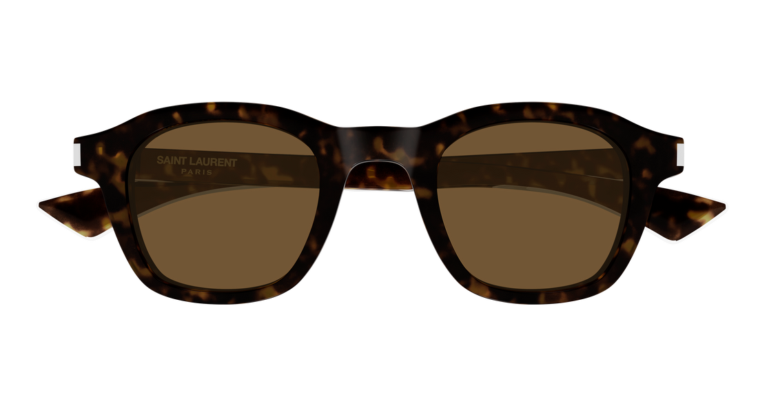 Óculos de sol saint laurent sl 880 006 havana round/oval/panthos unisex tamanho 45mm - Vista de detalhe