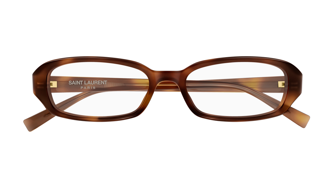 Lunettes de vue saint laurent sl 872 erin opt 003 havana round/oval/panthos unisex taille 52mm - Vue détaillée