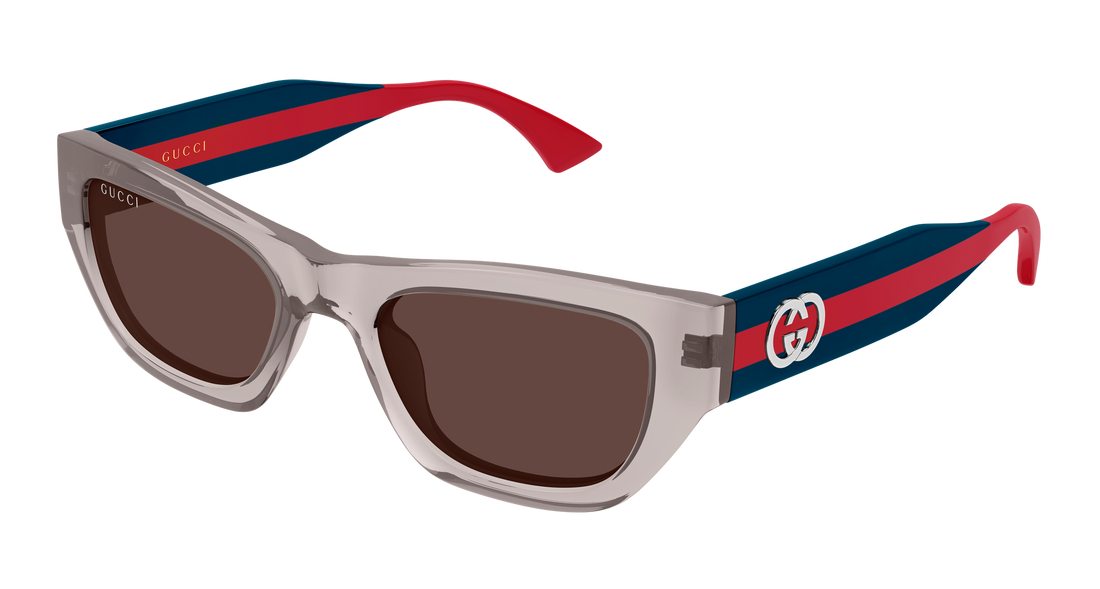 Óculos de sol gucci gg2116s 005 gris cat eye femenino tamanho 52mm - Vista principal