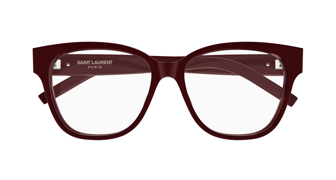 Gafas graduadas saint laurent sl m33 010 burdeos rectangular / squared femenino talla 53mm - Vista de detalle