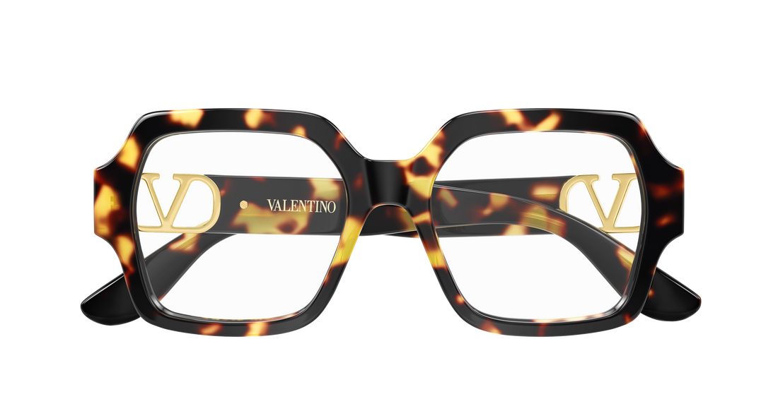 Brillen valentino vg0055o 003 havana geometrical/directional femenino größe 52mm - Detailansicht