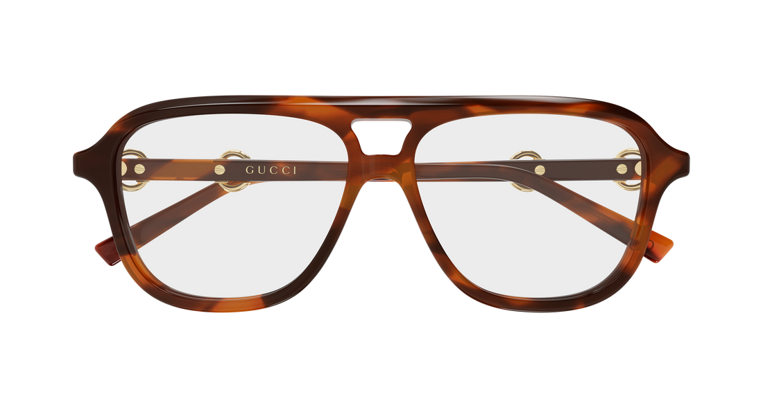 Brillen gucci gg2216o 002 havana pilot/navigator femenino größe 55mm - Detailansicht