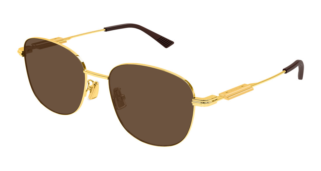 Lunettes de soleil bottega veneta bv1517sa 002 dorado round/oval/panthos femenino taille 56mm - Vue principale