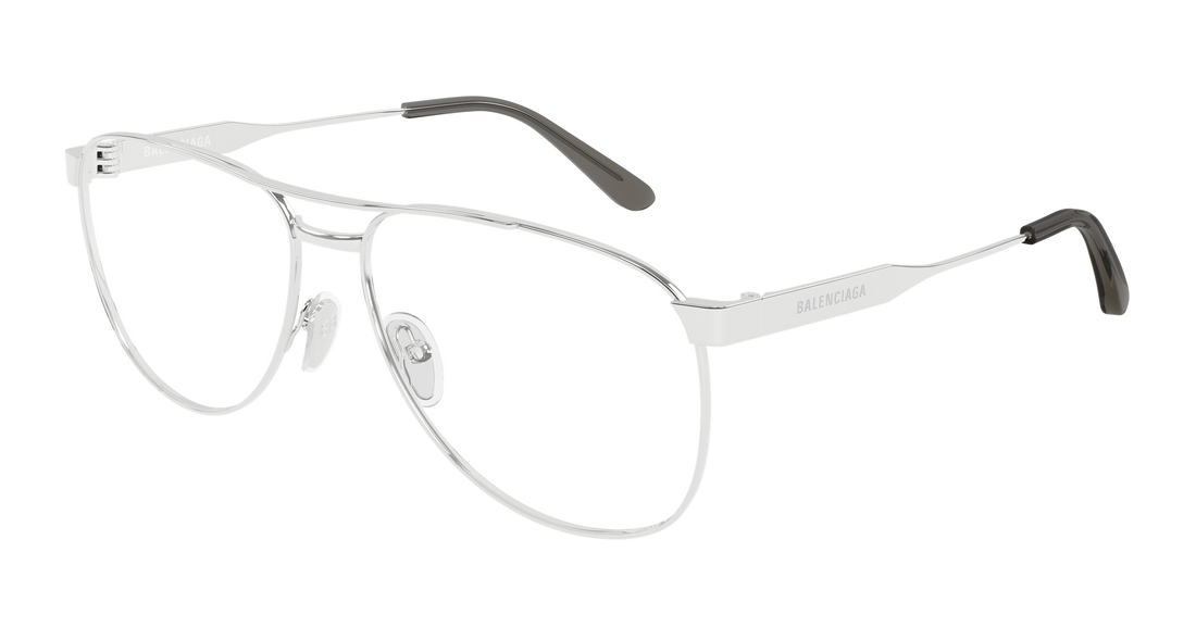 Brillen balenciaga bb0539o 001 plateado pilot/navigator masculino größe 61mm - Hauptansicht