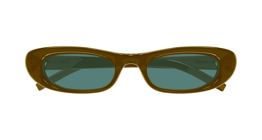 Sonnenbrillen saint laurent sl 557 shade plump 003 marron rectangular / squared femenino größe 53mm - Detailansicht