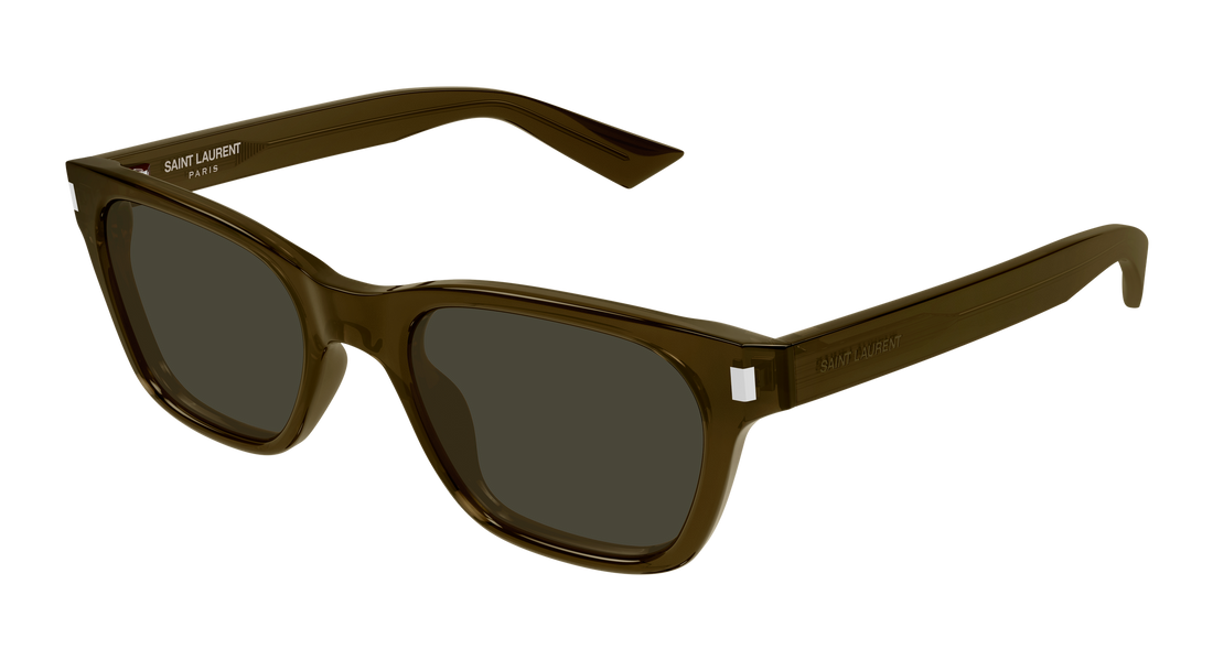 Óculos de sol saint laurent sl 874 004 marron rectangular / squared unisex tamanho 52mm - Vista principal