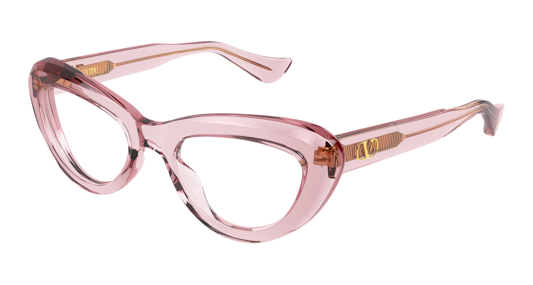 Lunettes de vue valentino vg0059o 004 rosa cat eye femenino taille 52mm - Vue principale
