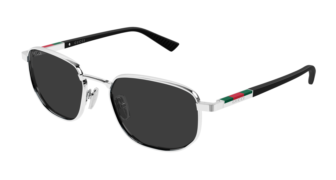 Occhiali da sole gucci gg2093s 001 plateado rectangular / squared masculino taglia 54mm - Vista principale