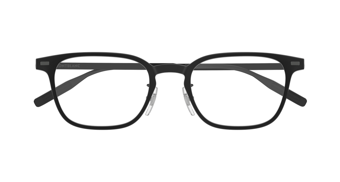 Occhiali da vista montblanc mb0467ol 008 negro rectangular / squared masculino taglia 54mm - Vista dettagliata