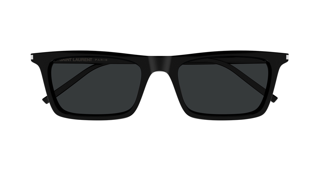 Óculos de sol saint laurent sl 890 betty thin 001 negro rectangular / squared unisex tamanho 54mm - Vista de detalhe