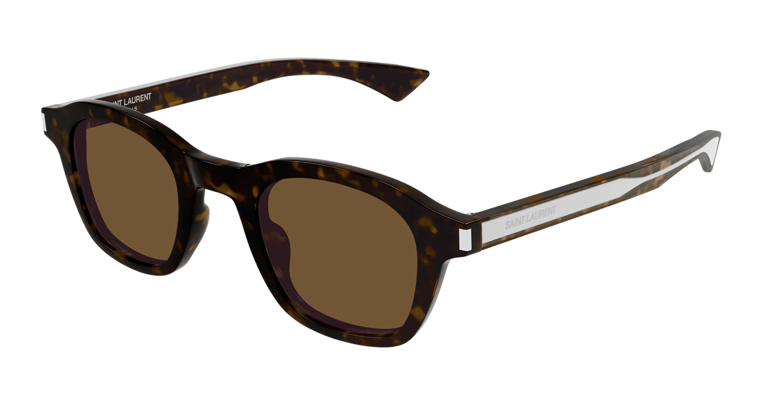 Óculos de sol saint laurent sl 880 006 havana round/oval/panthos unisex tamanho 45mm - Vista principal