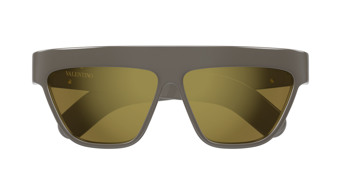 Lunettes de soleil valentino vg0068s 003 marron geometrical/directional unisex taille 62mm - Vue détaillée