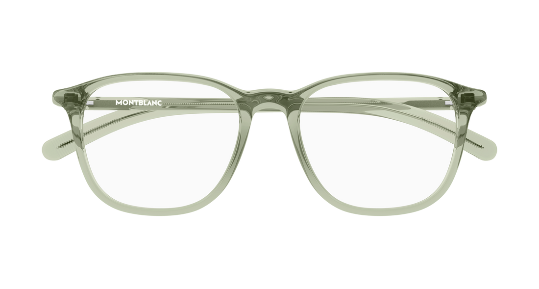 Lunettes de vue montblanc mb0386o 005 verde rectangular / squared masculino taille 52mm - Vue détaillée