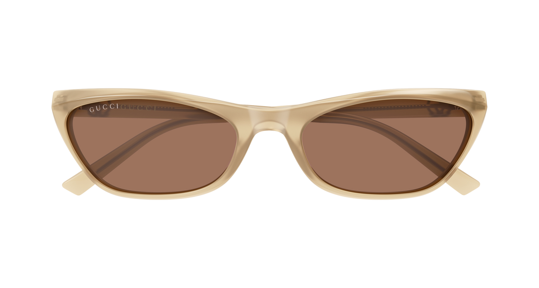 Sonnenbrillen gucci gg2203s 005 beige geometrical/directional femenino größe 56mm - Detailansicht