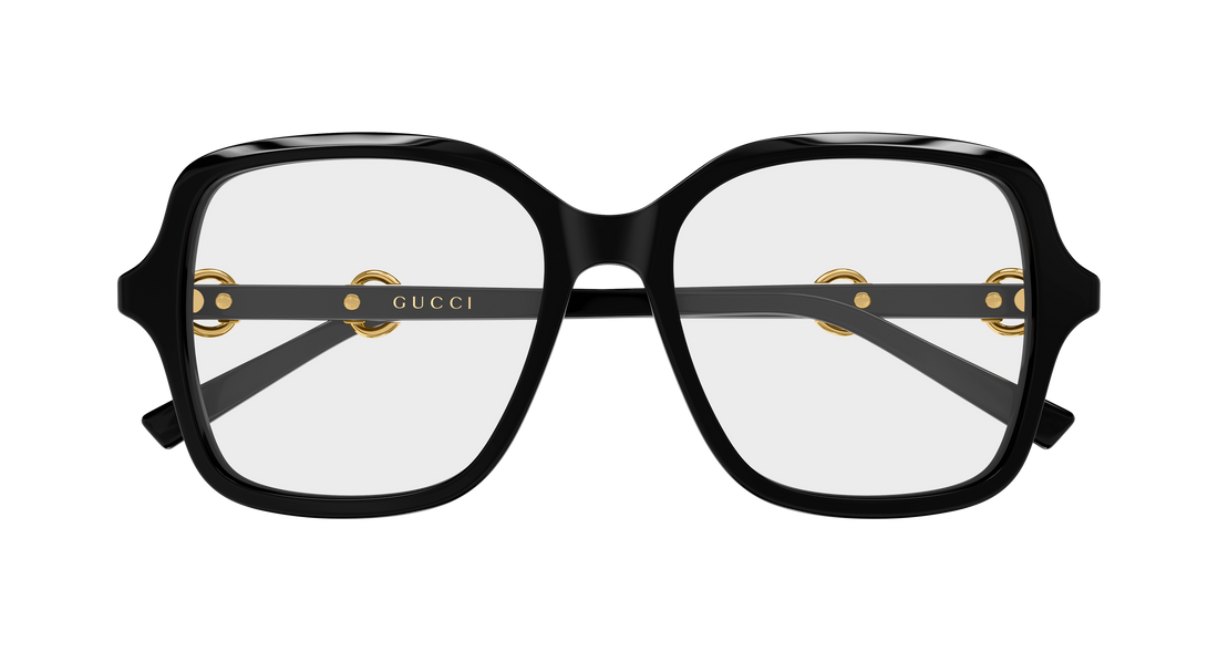 Brillen gucci gg2217o 001 negro butterfly femenino größe 53mm - Detailansicht