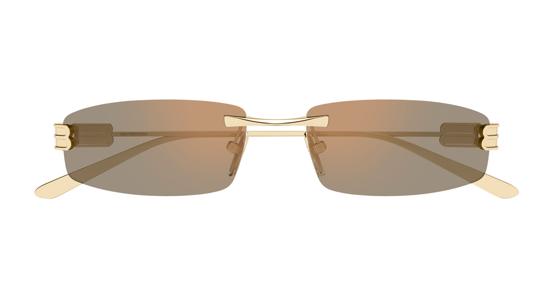 Sunglasses balenciaga bb0488s 003 dorado rectangular / squared masculino size 57mm - Detailed view