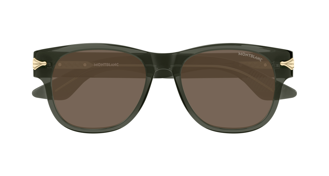 Lunettes de soleil montblanc mb0478s 003 gris rectangular / squared masculino taille 54mm - Vue détaillée