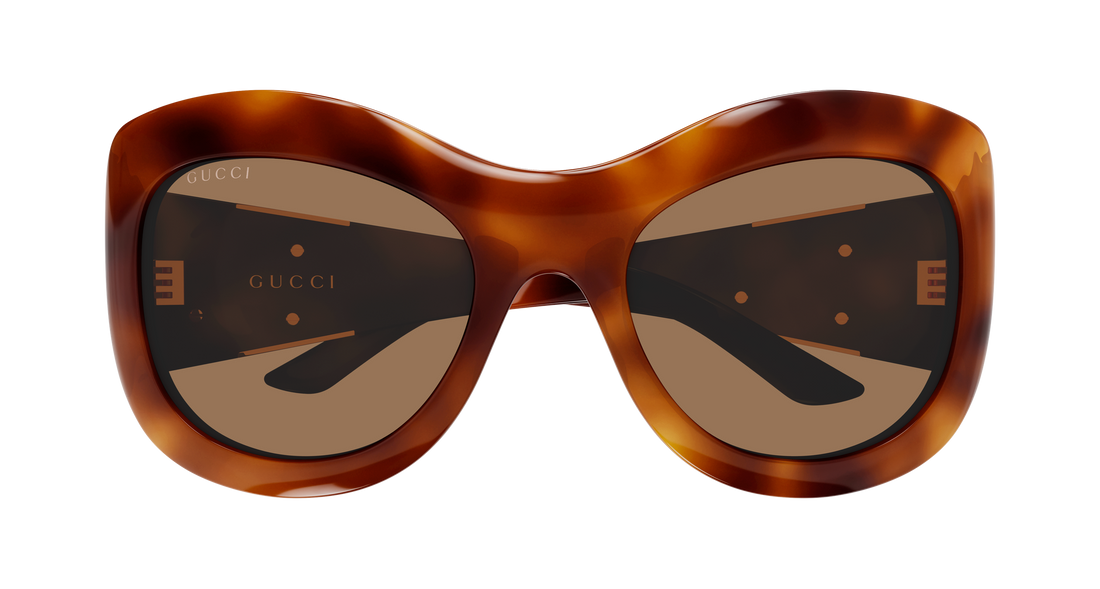 Lunettes de soleil gucci gg2275s 005 havana butterfly femenino taille 58mm - Vue détaillée