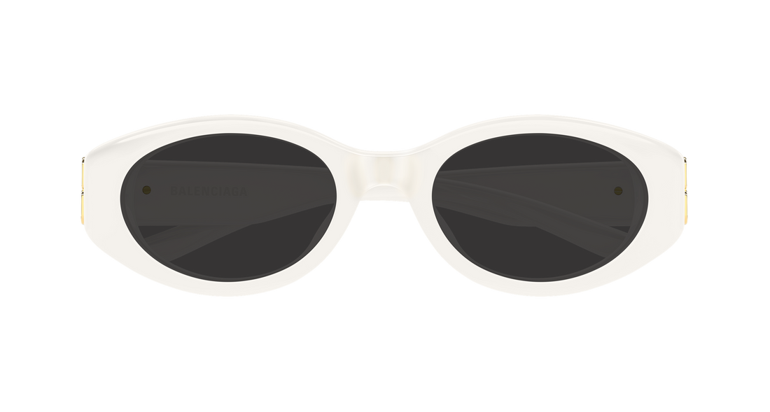 Lunettes de soleil balenciaga bb0507sk 003 blanco round/oval/panthos femenino taille 55mm - Vue détaillée