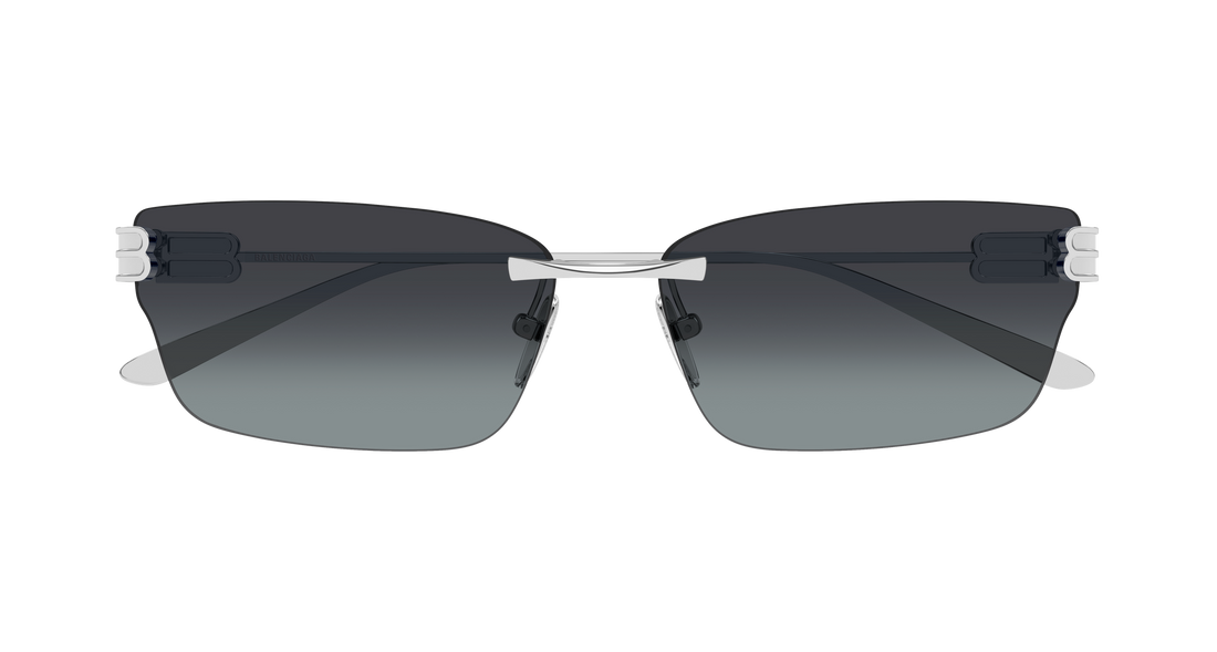 Óculos de sol balenciaga bb0487s 002 plateado cat eye femenino tamanho 63mm - Vista de detalhe
