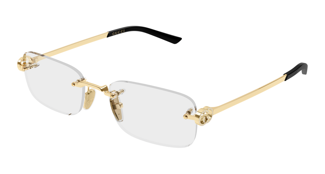 Brillen gucci gg2231o 002 dorado rectangular / squared femenino größe 55mm - Hauptansicht