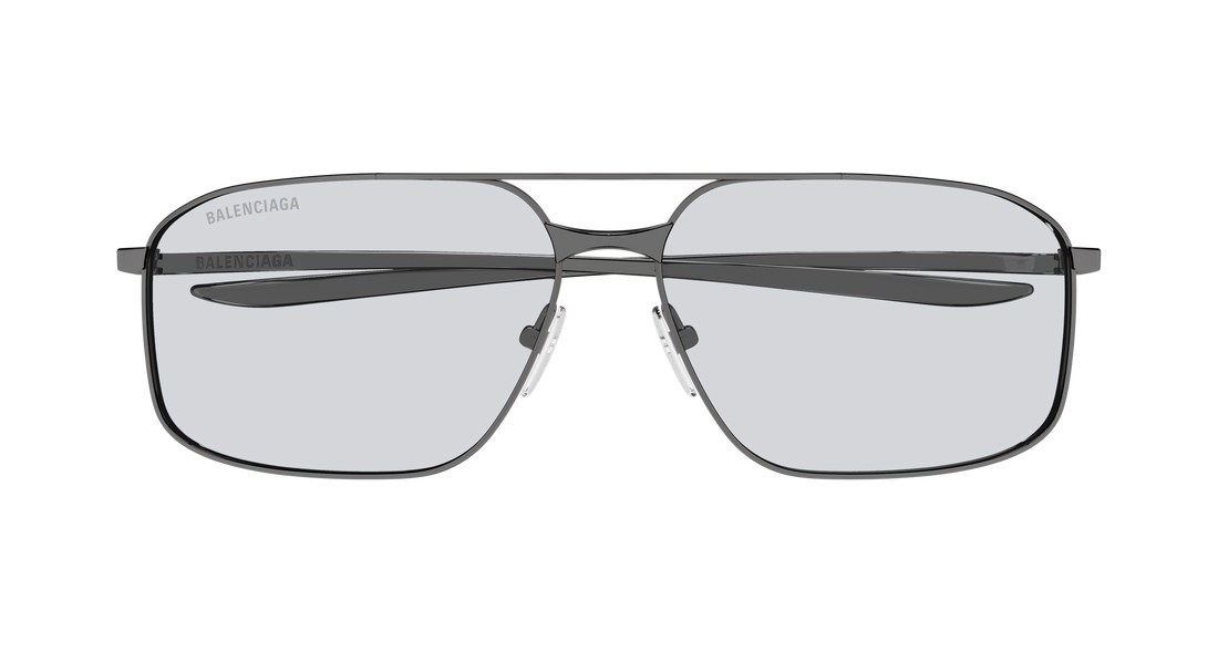 Óculos de sol balenciaga bb0492s 004 plateado pilot/navigator masculino tamanho 64mm - Vista de detalhe