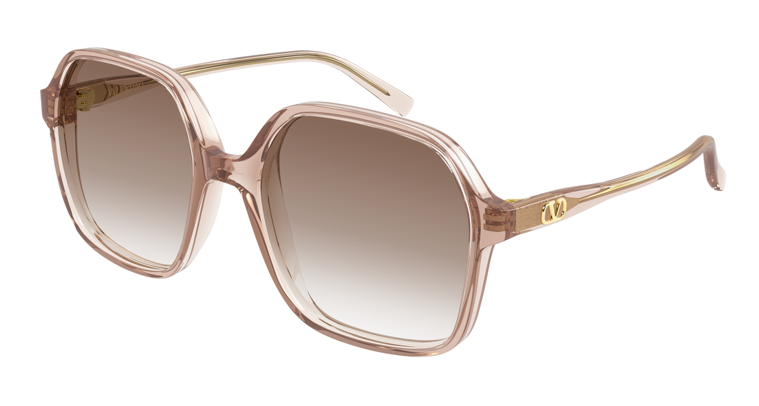 Lunettes de soleil valentino vg0018s 008 beige rectangular / squared femenino taille 56mm - Vue principale