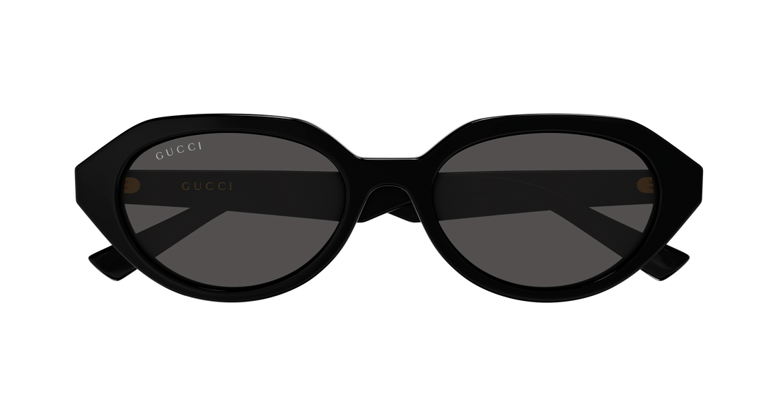 Óculos de sol gucci gg2178s 001 negro geometrical/directional femenino tamanho 53mm - Vista de detalhe