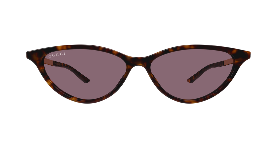 Lunettes de soleil gucci gg2211s 003 havana cat eye femenino taille 54mm - Vue détaillée