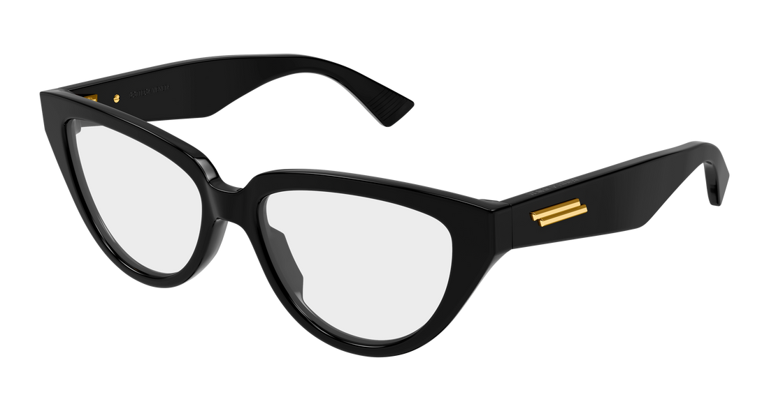 Brillen bottega veneta bv1503o 001 negro cat eye femenino größe 53mm - Hauptansicht