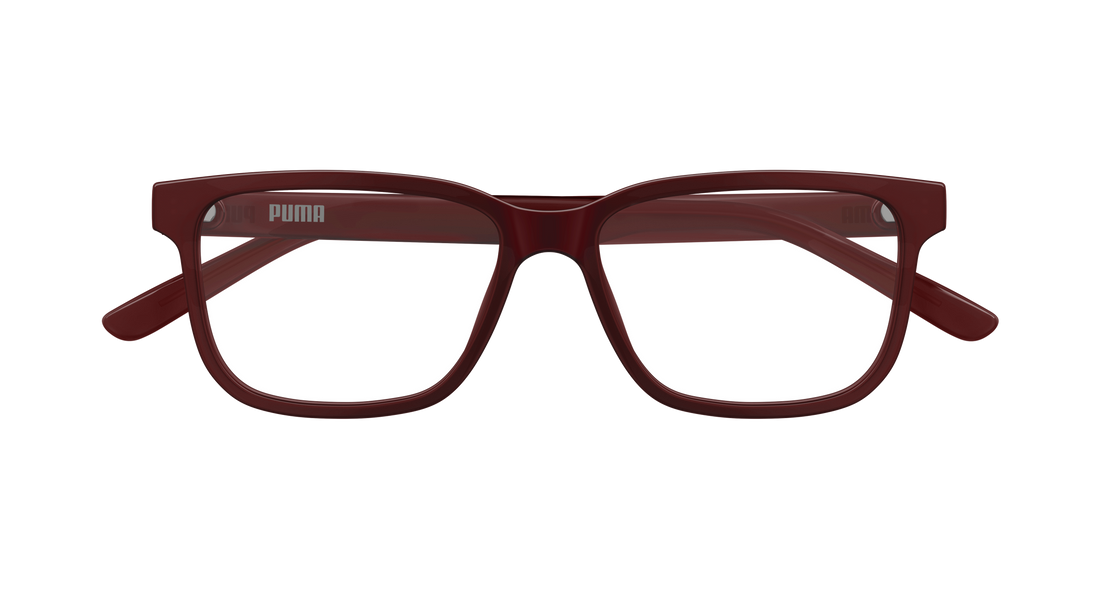 Occhiali da vista puma pu0530o 003 burdeos rectangular / squared masculino taglia 55mm - Vista dettagliata