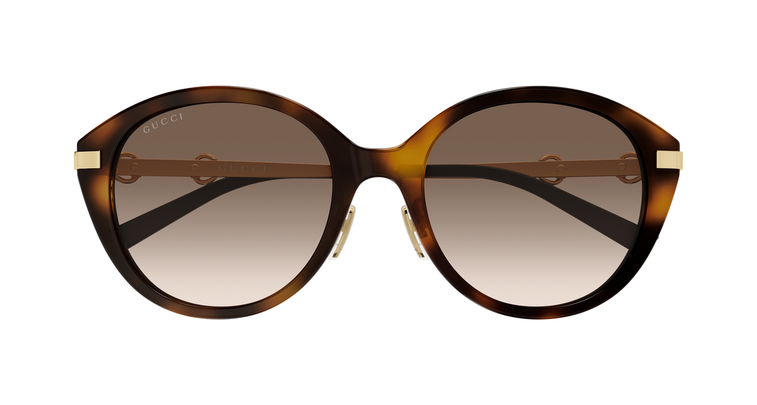 Sunglasses gucci gg2056sa 002 havana cat eye femenino size 56mm - Detailed view