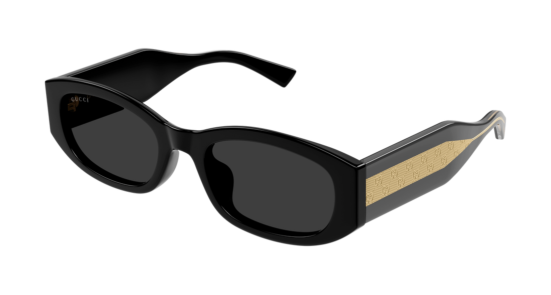 Óculos de sol gucci gg2068sa 001 negro rectangular / squared femenino tamanho 55mm - Vista principal
