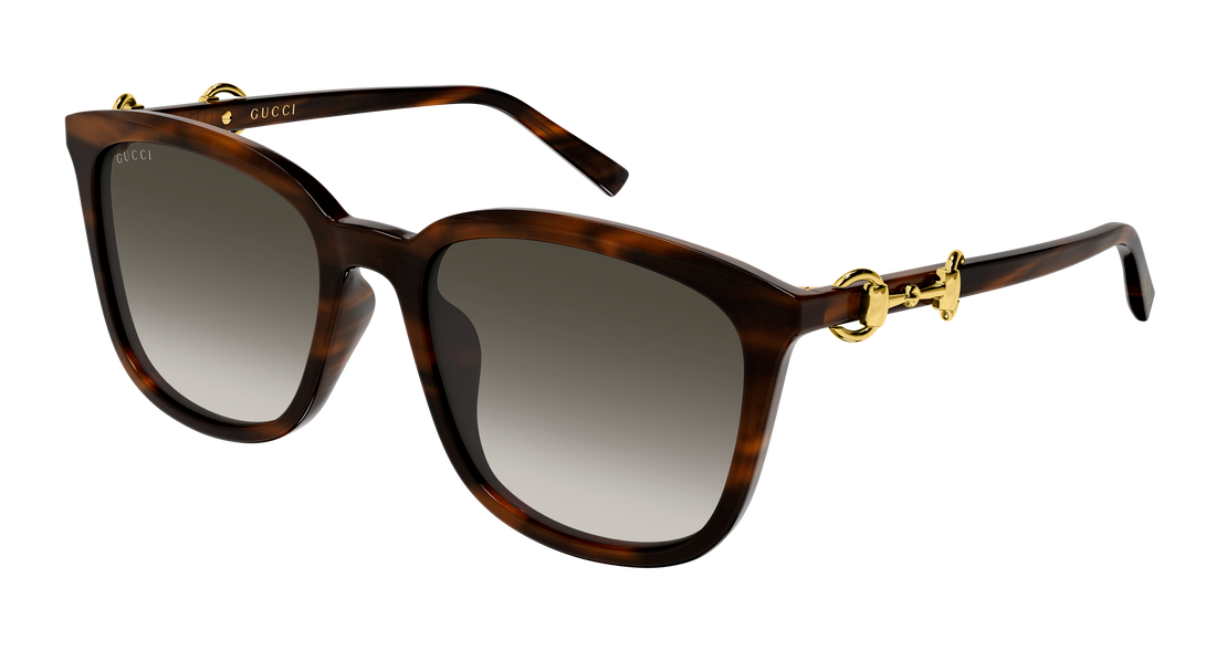 Óculos de sol gucci gg2057sk 002 havana rectangular / squared femenino tamanho 56mm - Vista principal