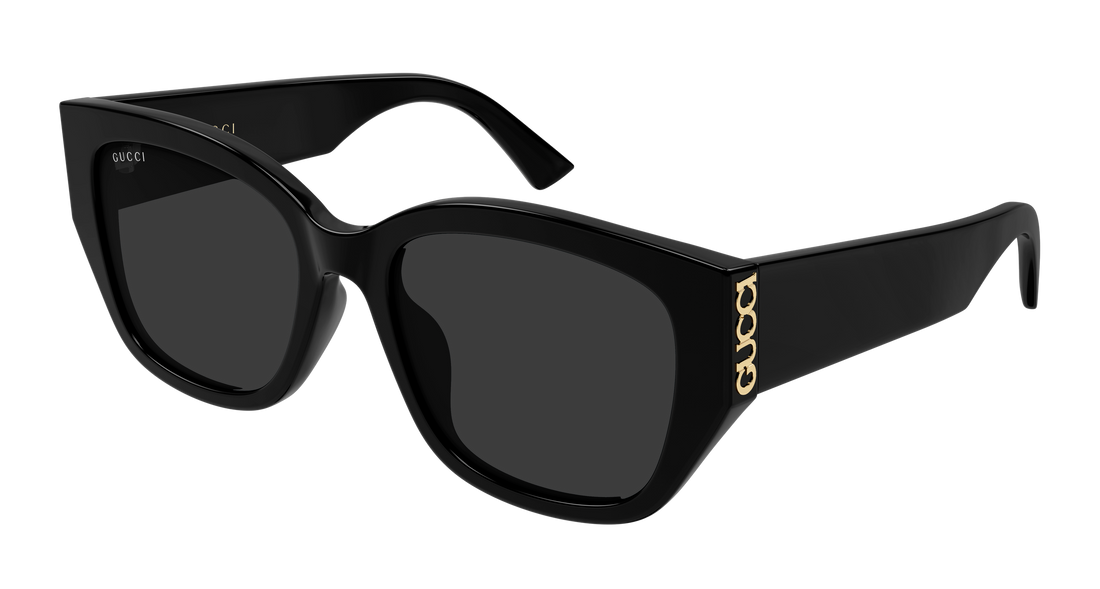 Óculos de sol gucci gg2043sa 001 negro round/oval/panthos femenino tamanho 55mm - Vista principal