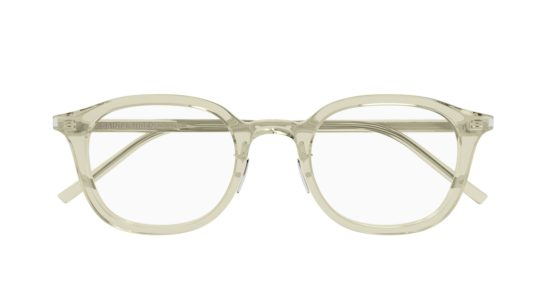 Brillen saint laurent sl 959/j 004 verde round/oval/panthos masculino größe 49mm - Detailansicht