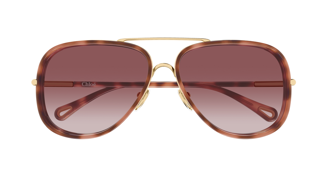 Sonnenbrillen chloé ch0382s 004 dorado pilot/navigator femenino größe 60mm - Detailansicht