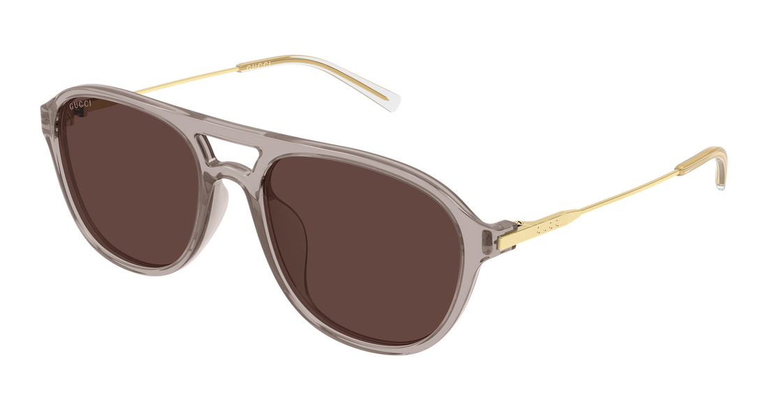 Lunettes de soleil gucci gg2254sk 003 gris pilot/navigator masculino taille 57mm - Vue principale
